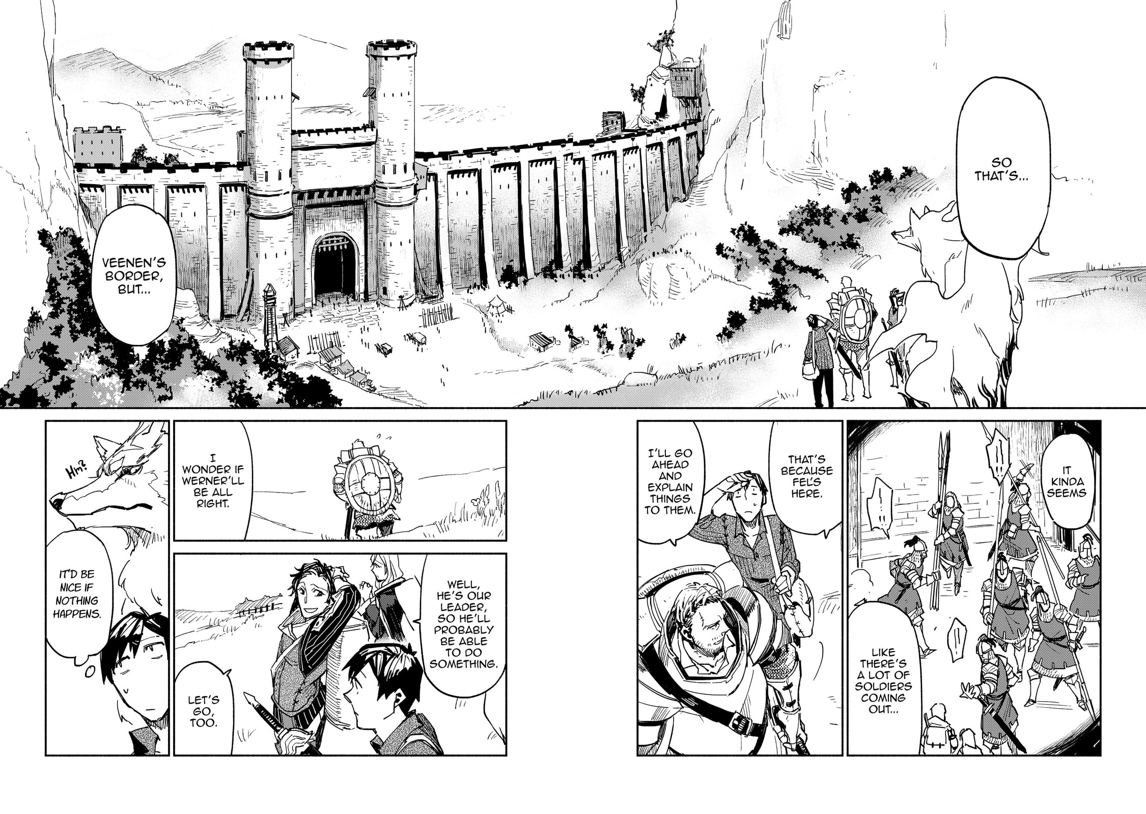 When I Tried to Approach the Border With a legendary Magic Beast in Tow. It Was Really Hard to Get In page 1