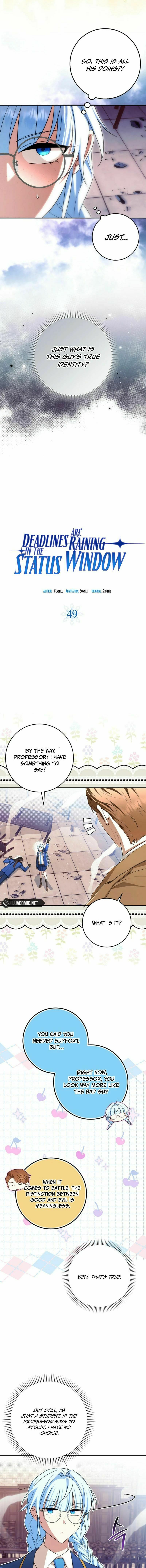 Deadline Is Raining in the Status Window – Chapter 49 page 8